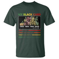 Black History T Shirt My Black Card Greatest African American Leaders
