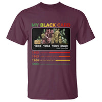 Black History T Shirt My Black Card Greatest African American Leaders