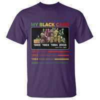 Black History T Shirt My Black Card Greatest African American Leaders