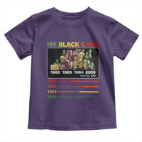 Black History Toddler T Shirt My Black Card Greatest African American Leaders