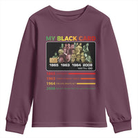 Black History Youth Sweatshirt My Black Card Greatest African American Leaders