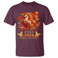 Year of The Fire Horse T Shirt Funny Chinese Zodiac Lunar New Year 2026 - Wonder Print Shop