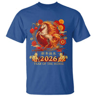 Year of The Fire Horse T Shirt Funny Chinese Zodiac Lunar New Year 2026 - Wonder Print Shop