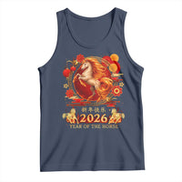 Year of The Fire Horse Tank Top Funny Chinese Zodiac Lunar New Year 2026 - Wonder Print Shop