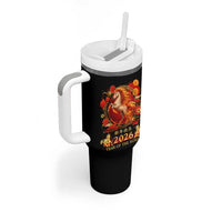 Year of The Fire Horse Tumbler With Handle Funny Chinese Zodiac Lunar New Year 2026