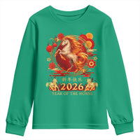 Year of The Fire Horse Youth Sweatshirt Funny Chinese Zodiac Lunar New Year 2026 - Wonder Print Shop