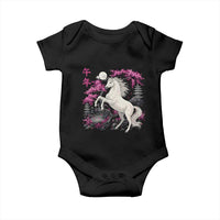 Japanese New Year 2026 Baby Onesie Year Of The Horse Sakura Cherry Blossom Shrine - Wonder Print Shop