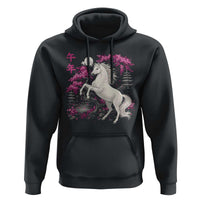 Japanese New Year 2026 Hoodie Year Of The Horse Sakura Cherry Blossom Shrine - Wonder Print Shop