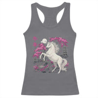 Japanese New Year 2026 Racerback Tank Top Year Of The Horse Sakura Cherry Blossom Shrine - Wonder Print Shop
