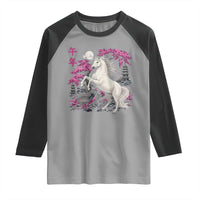 Japanese New Year 2026 Raglan Shirt Year Of The Horse Sakura Cherry Blossom Shrine - Wonder Print Shop