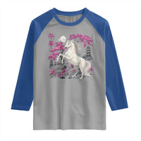 Japanese New Year 2026 Raglan Shirt Year Of The Horse Sakura Cherry Blossom Shrine - Wonder Print Shop