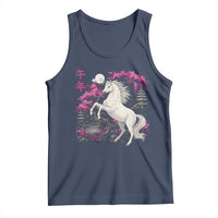 Japanese New Year 2026 Tank Top Year Of The Horse Sakura Cherry Blossom Shrine - Wonder Print Shop