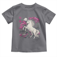 Japanese New Year 2026 Toddler T Shirt Year Of The Horse Sakura Cherry Blossom Shrine - Wonder Print Shop