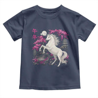 Japanese New Year 2026 Toddler T Shirt Year Of The Horse Sakura Cherry Blossom Shrine - Wonder Print Shop