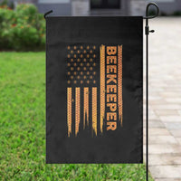 Beekeeping American Flag Honeycomb Honey Bees Beekeeper Garden Flag