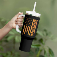 Beekeeping American Flag Honeycomb Honey Bees Beekeeper Tumbler With Handle