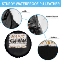 Year of The Horse 2026 Spare Tire Cover Happy New Year Gallop Of The 8 Horses