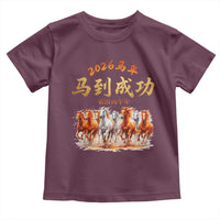 Gallop Of The 8 Horses Toddler T Shirt Chinese New Year 2026 Year of The Horse