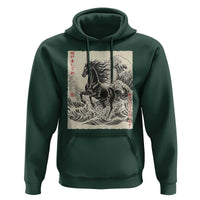 Japanese New Year 2026 Hoodie Year Of The Horse Tsunami Ukiyo e Art - Wonder Print Shop