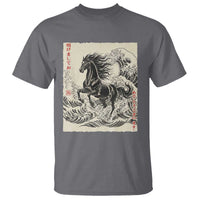 Japanese New Year 2026 T Shirt Year Of The Horse Tsunami Ukiyo e Art - Wonder Print Shop
