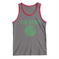 Funny I'm Easy Snowboard Ski Tank Top Green Circle Retro Mountain Sign - Wonder Print Shop