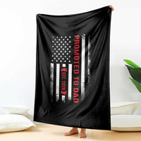 Promoted To Dad Est 2026 Throw Blanket New Dad 2026 Baby Announcement - Wonder Print Shop