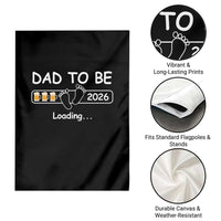 Funny Dad To Be 2026 Loading Garden Flag New Dad Beer Lover - Wonder Print Shop