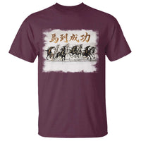 Year of The Horse 2026 T Shirt Gallop Of The 8 Horses Lunar New Year