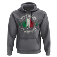 Funny Irish Temper Italian Attitude Hoodie Irish Italian Pride Vintage Shamrock