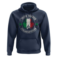 Funny Irish Temper Italian Attitude Hoodie Irish Italian Pride Vintage Shamrock