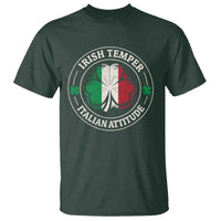 Funny Irish Temper Italian Attitude T Shirt Irish Italian Pride Vintage Shamrock