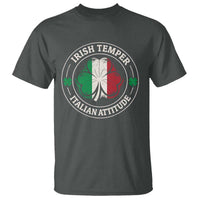 Funny Irish Temper Italian Attitude T Shirt Irish Italian Pride Vintage Shamrock