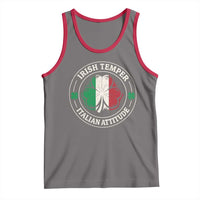 Funny Irish Temper Italian Attitude Tank Top Irish Italian Pride Vintage Shamrock