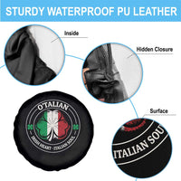 Irish Italian Pride Spare Tire Cover O'Talian Irish Heart Italian Soul St Patricks Day