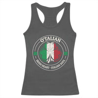 Irish Italian Pride Racerback Tank Top O'Talian Irish Heart Italian Soul St Patricks Day
