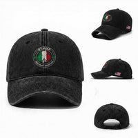 Irish Italian Pride Washed Cotton Baseball Cap O'Talian Irish Heart Italian Soul St Patricks Day