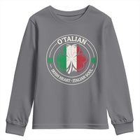 Irish Italian Pride Youth Sweatshirt O'Talian Irish Heart Italian Soul St Patricks Day