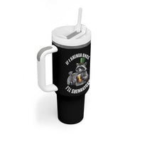 Funny St Patricks Day Raccoon If I Shenan Once I Will Shenanigan Tumbler With Handle