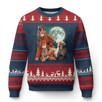 Baby Monkey Punch Ugly Christmas Sweater Three Punch Moon Orange Toy