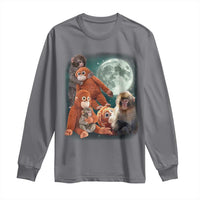 Baby Monkey Punch Long Sleeve Shirt Three Punch Moon Orange Toy