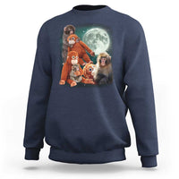 Baby Monkey Punch Sweatshirt Three Punch Moon Orange Toy