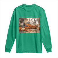Team Punch Baby Monkey Plush Hugging Meme Long Sleeve Shirt