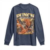 Punch The Monkey Long Sleeve Shirt Baby Monkey Punch Plush Hugging 90s Bootleg