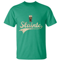 Funny Slainte Cheers Stout Beer Irish Shamrock St Patrick's Day T Shirt