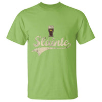 Funny Slainte Cheers Stout Beer Irish Shamrock St Patrick's Day T Shirt