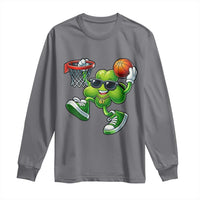 Funny 67 Meme Six Seven Basketball Shamrock St Patricks Day Long Sleeve Shirt