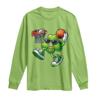 Funny 67 Meme Six Seven Basketball Shamrock St Patricks Day Long Sleeve Shirt
