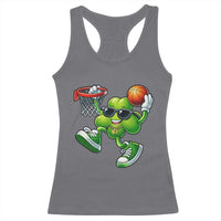 Funny 67 Meme Six Seven Basketball Shamrock St Patricks Day Racerback Tank Top