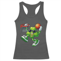 Funny 67 Meme Six Seven Basketball Shamrock St Patricks Day Racerback Tank Top