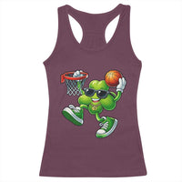 Funny 67 Meme Six Seven Basketball Shamrock St Patricks Day Racerback Tank Top